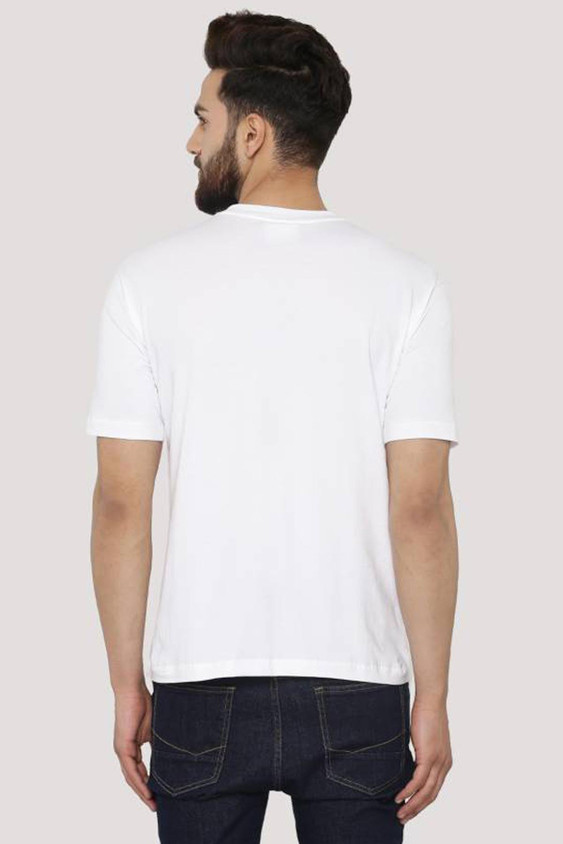 Deccan Store Printed Men Round Neck White T-Shirt