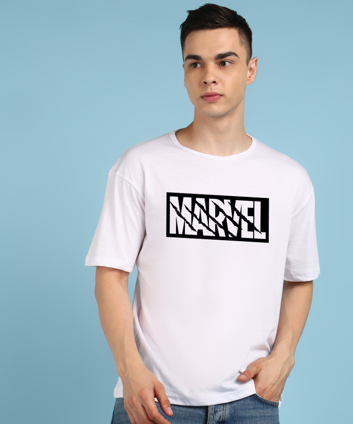 MARVEL By Metronaut Printed Men Round Neck White T-Shirt