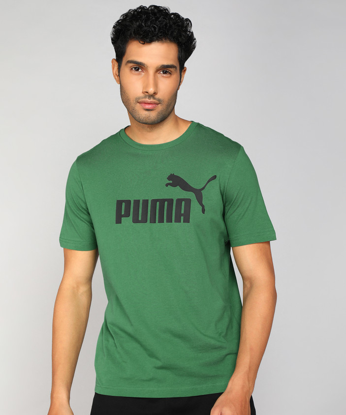 Puma Mens Puma Tee Shirts India Active Big Logo Regular Fit Men's
