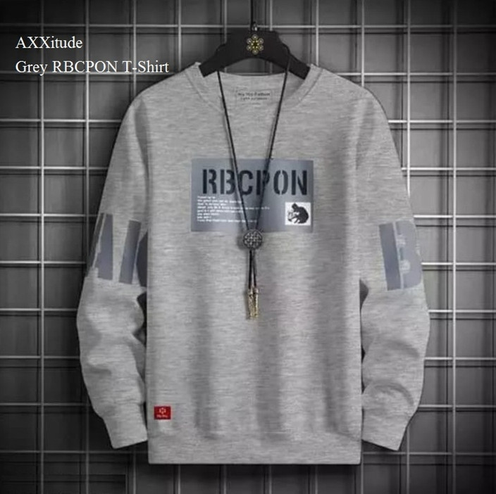 THUNDER PLANET Printed Men Round Neck Grey T-Shirt