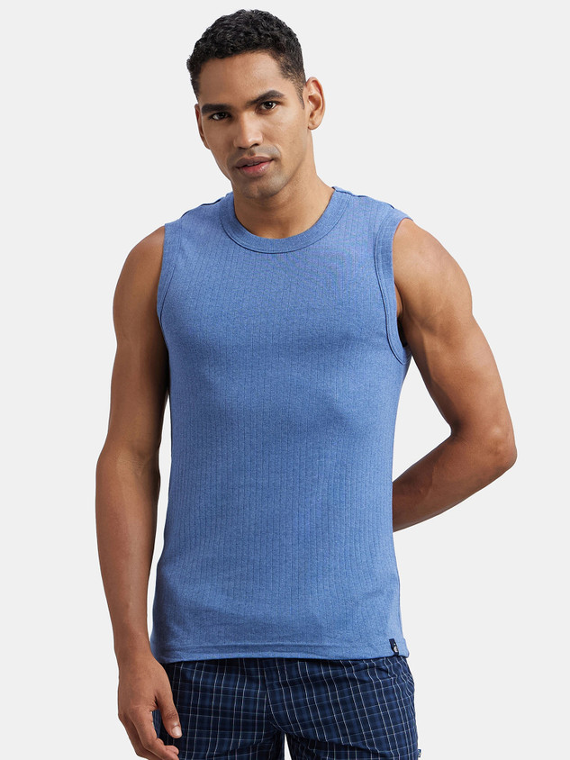 JOCKEY Men Vest Buy Light Denim Melange JOCKEY Men Vest Online