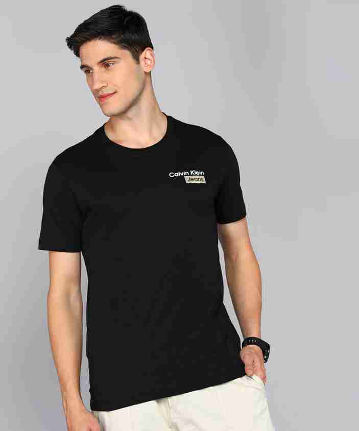 Calvin Klein Jeans Solid Men Crew Neck Black T-Shirt Buy Calvin
