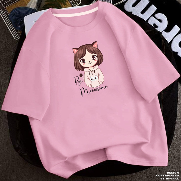 Flipkart Pink T Shirt For Ladies INFIRAX Printed Women Round Neck