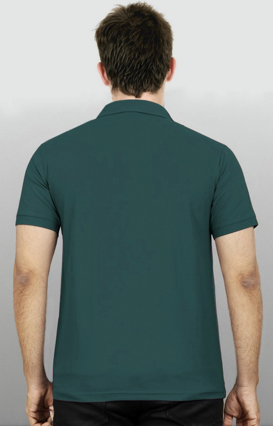 AVOLT Solid Men Polo Neck Green T-Shirt Buy AVOLT Solid Men Polo