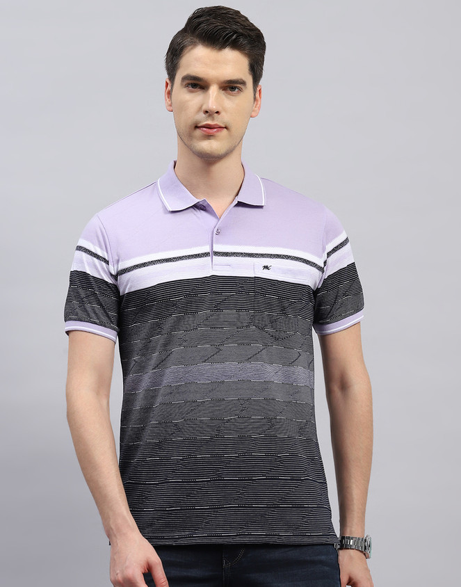 Monte Carlo Buy Cool T Shirts Online India Buy Men Black Stripe