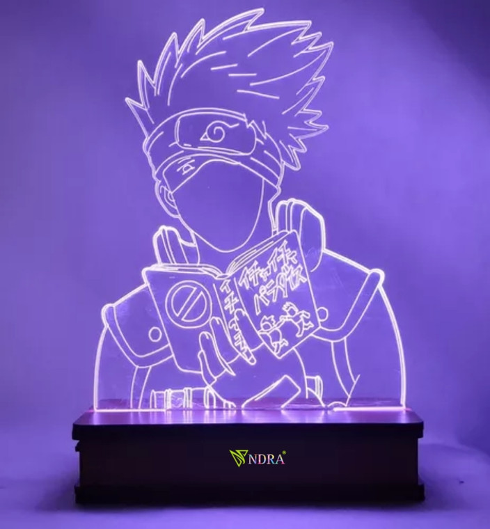 VNDRA Hatake Kakashi Zasuke Cartoon Night Light 3D Optical T