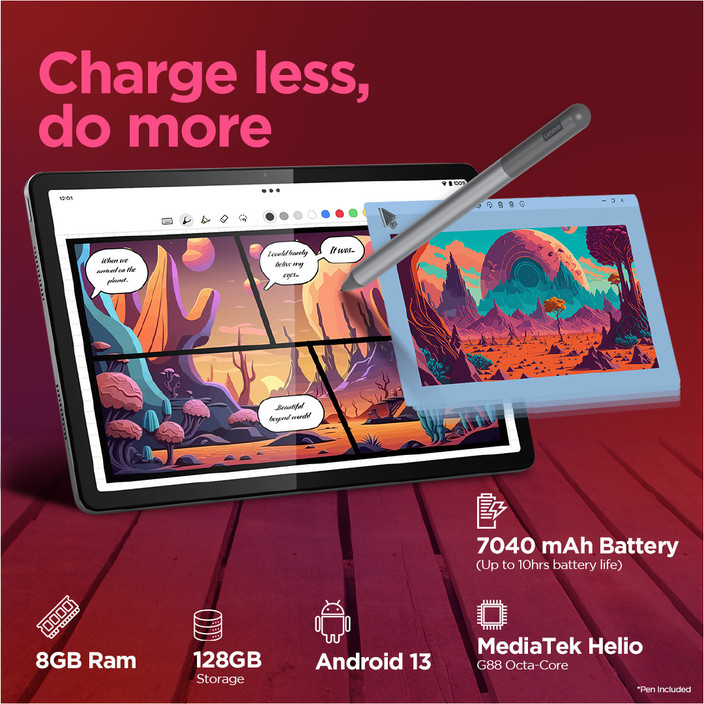 Lenovo Tab M11 with Pen 8 GB RAM 128 GB ROM 11.0 inch with Lenovo Tab M11 with Pen 8 GB RAM 128 GB ROM 11.0 inch with