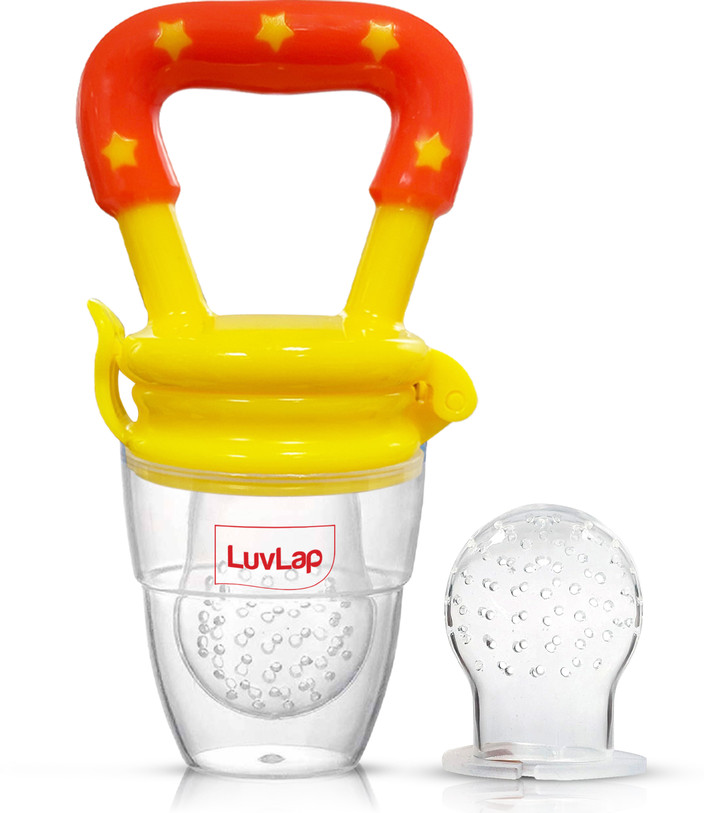 LuvLap Joystar Silicone Food/Fruit Nibbler with Extra Mesh, Soft Pacifier  feeder Feeder