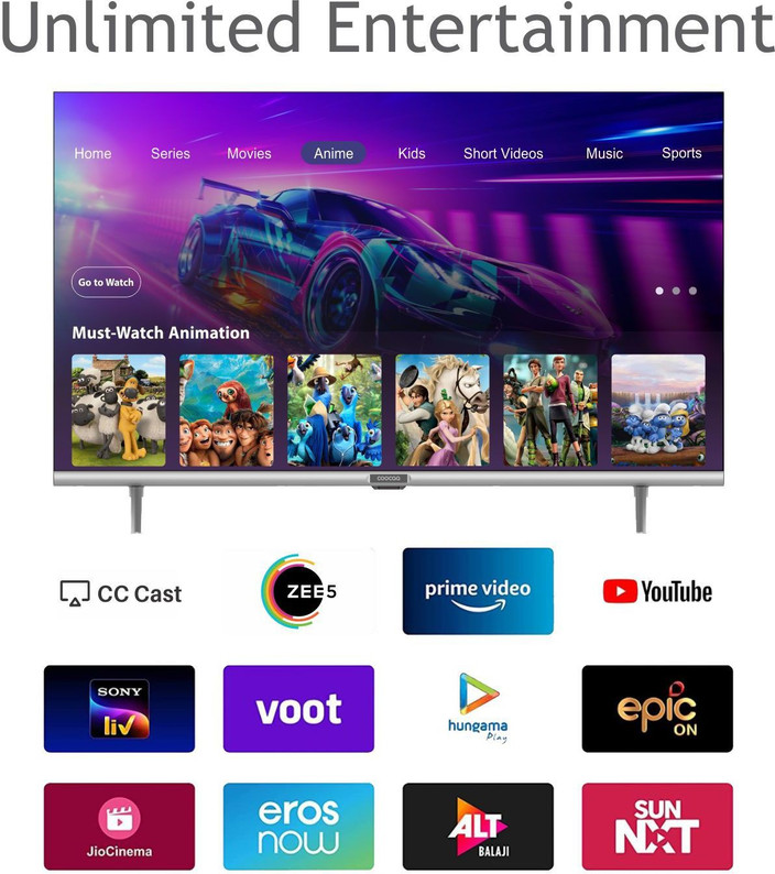 Coocaa 80 cm (32 inch) HD Ready LED Smart Coolita TV with Audio