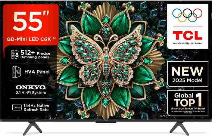 TCL 55C6K 55インチ Mini LED テレビ 4k 2025年モデル TCL 55C6K [55