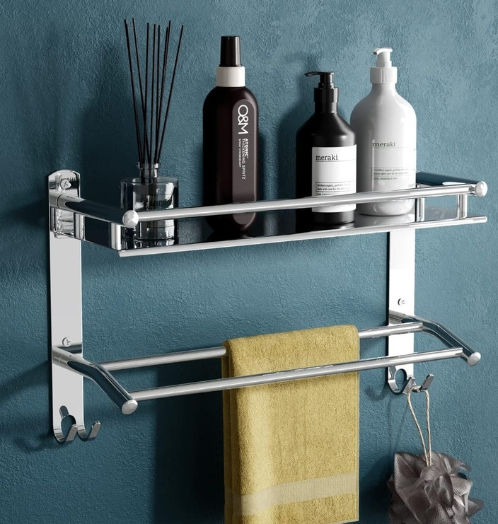 GOLDEN LIKE by GOLDENLIKE Bathroom Accessories and Folding Rack/Hanger  Steel Towel Holder