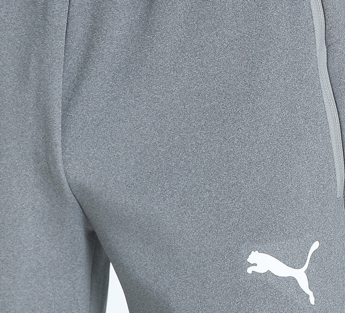 Slim Fit Puma Solid Men's Grey Track Pants PUMA Pants OH