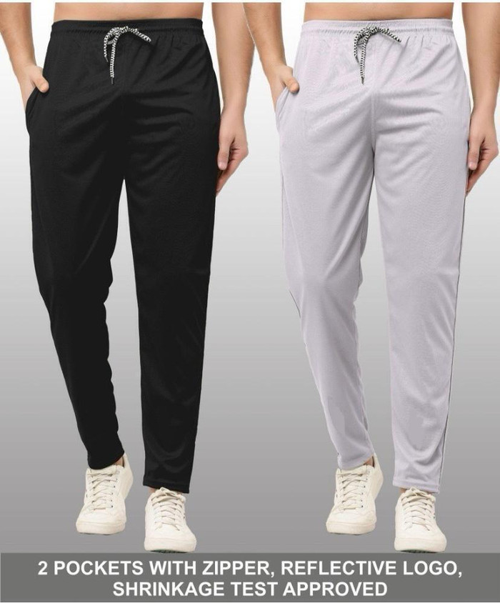 Tierwear Solid Men Black, Grey Track Pants Buy Tierwear Solid