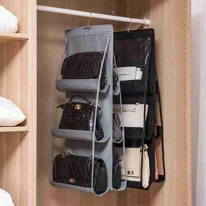 LAVNIK Hanging Handbag Purse Organizer Bags Dustproof Storage Bags Holder  for Closet