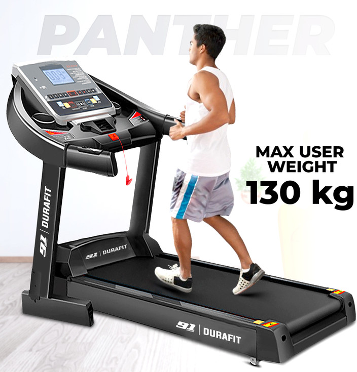 Durafit Treadmill Max Weight 130kg Durafit Panther DC Peak| 130Kg