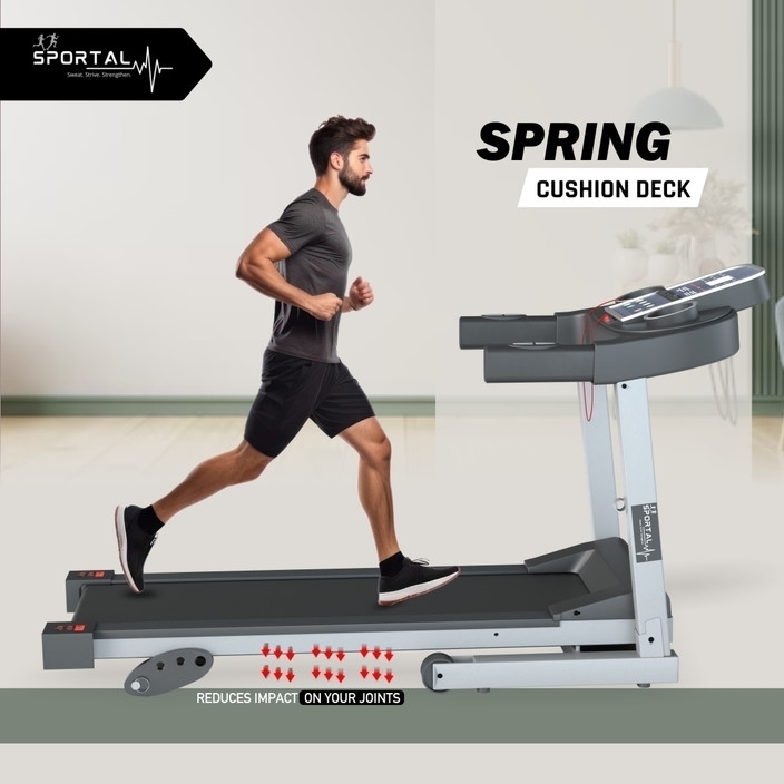 Exercise Sproing Treadmill Sportal STM110 Motorized Running For - Main Image