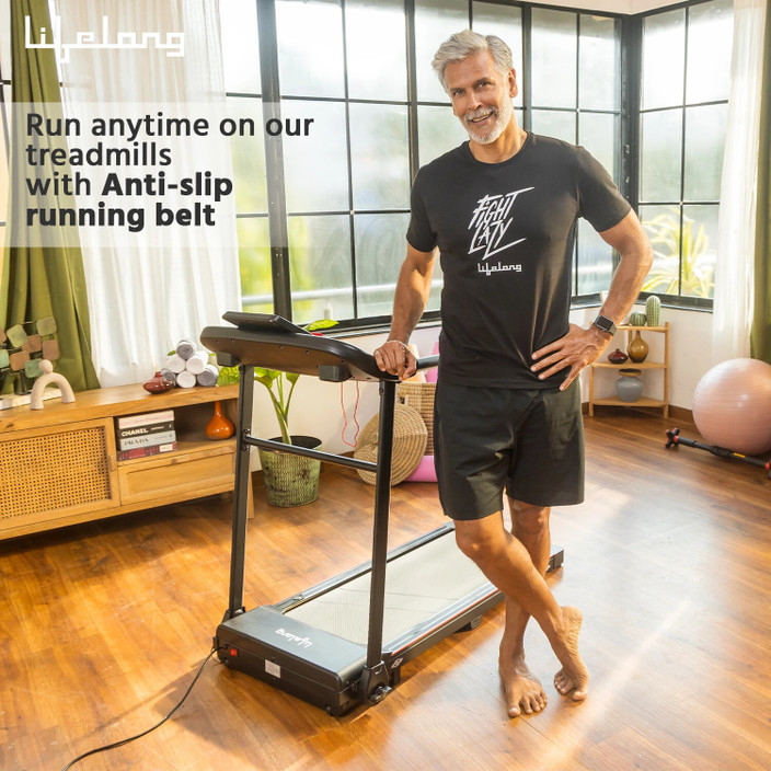 A Treadmill Best Walking Machine For Home Lifelong Fit Pro LLTM777