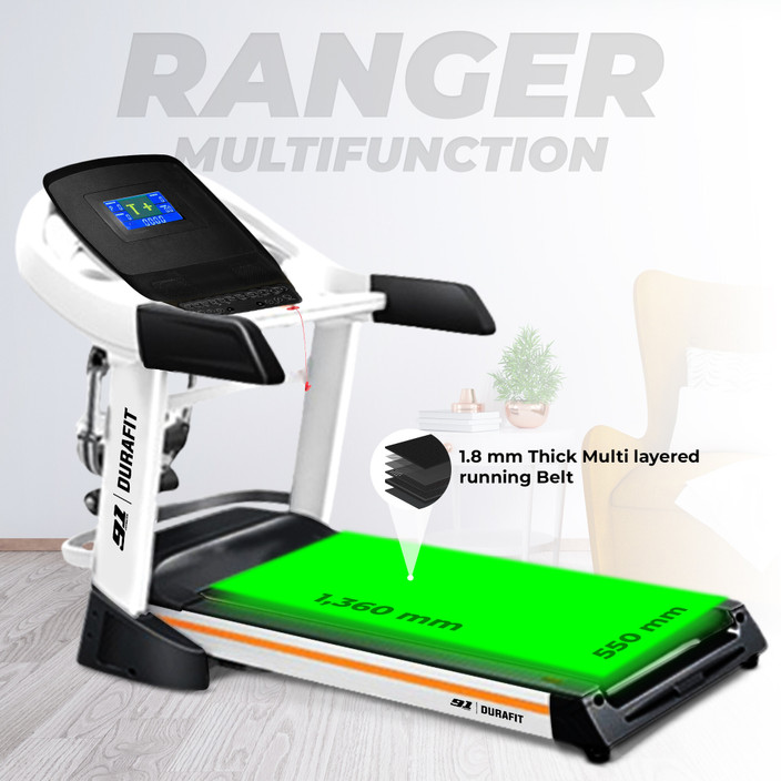 multifunction treadmill durafit royal treadmill