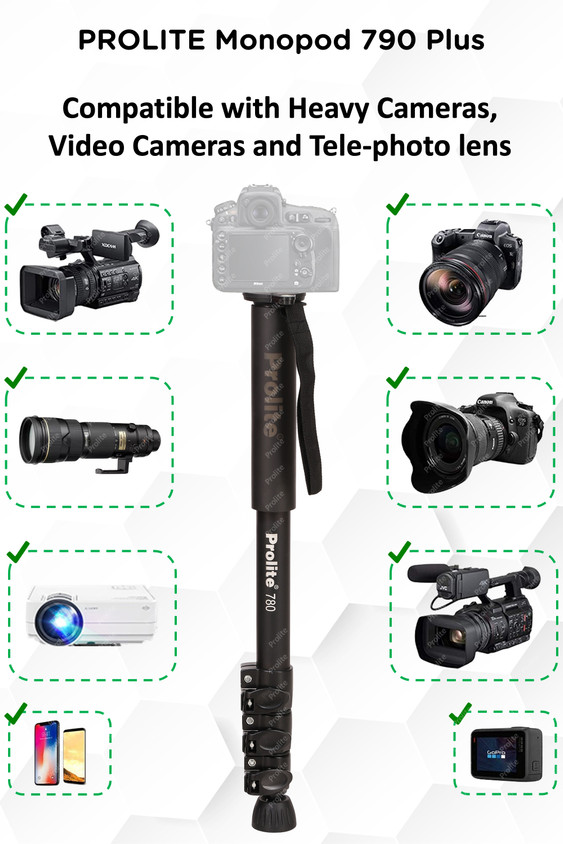 Prolite DSLR Camera, Mobile, Monopod