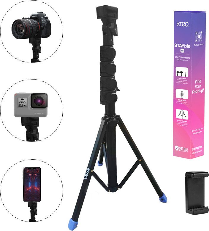Kreo STAYble Video Mobile Stand Phone Camera Tripod, Tripod