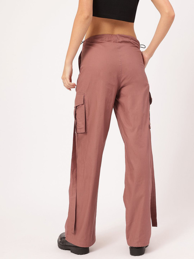 Dressberry Regular Fit Women Brown Trousers Buy Dressberry