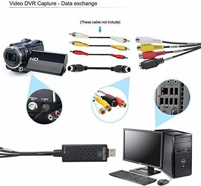 EASYCAP TV-out Cable High Quality USB Video Audio Capture