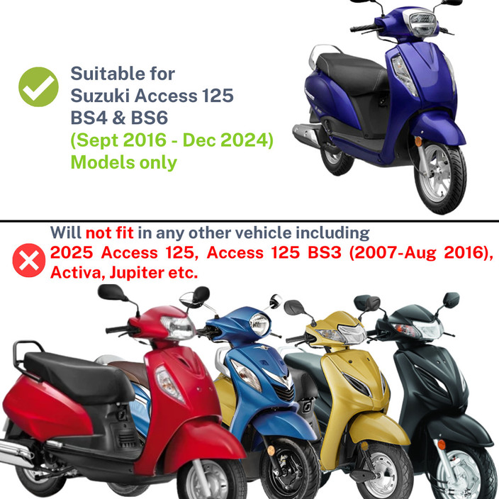 Bs6 Suzuki Access 125 Buy Online Fibera Smart Basket For Access
