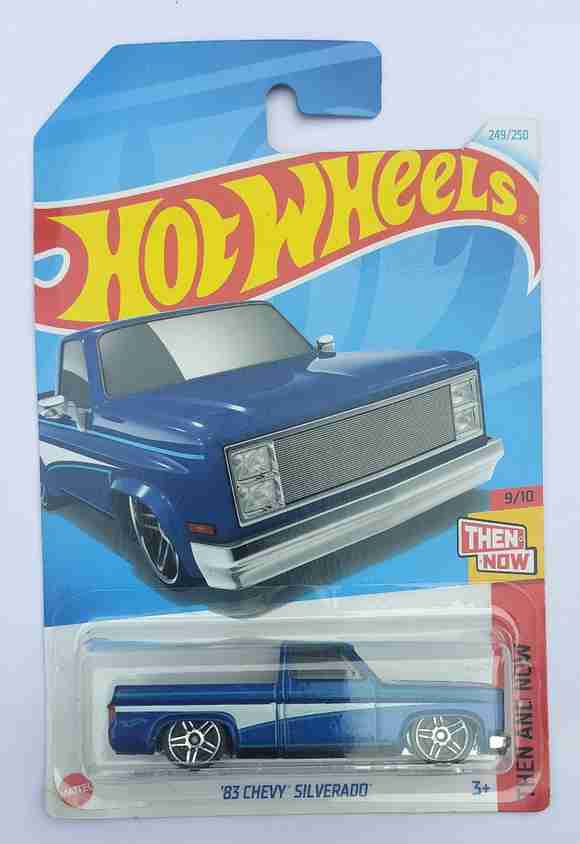 HOT WHEELS THEN AND NOW 9/10 83 CHEVY SILVERADO TOY CAR - THEN AND