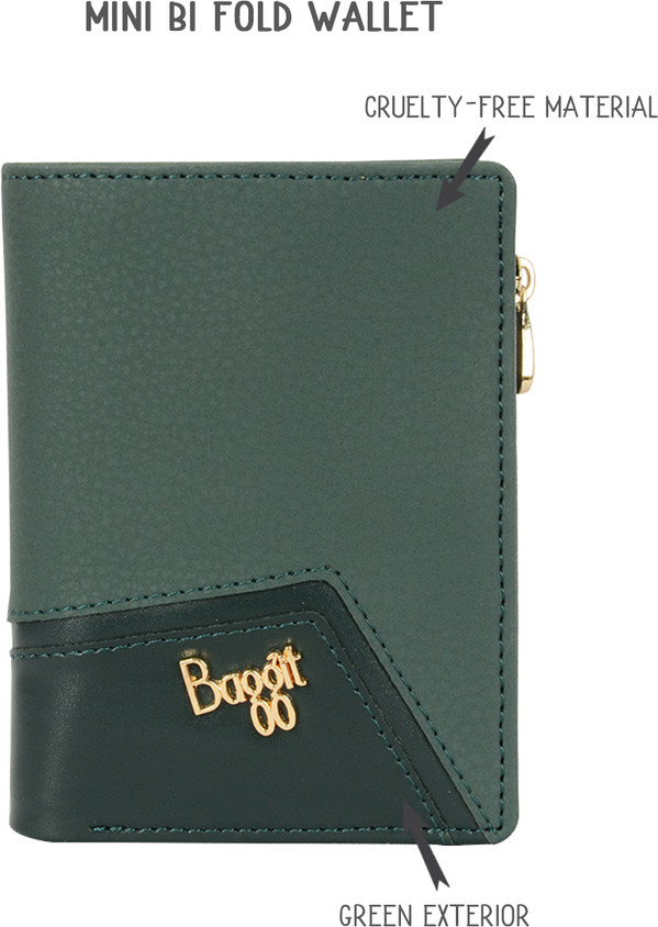 Bifold Wallet Baggit Wallets Baggit Women Casual Green Artificial