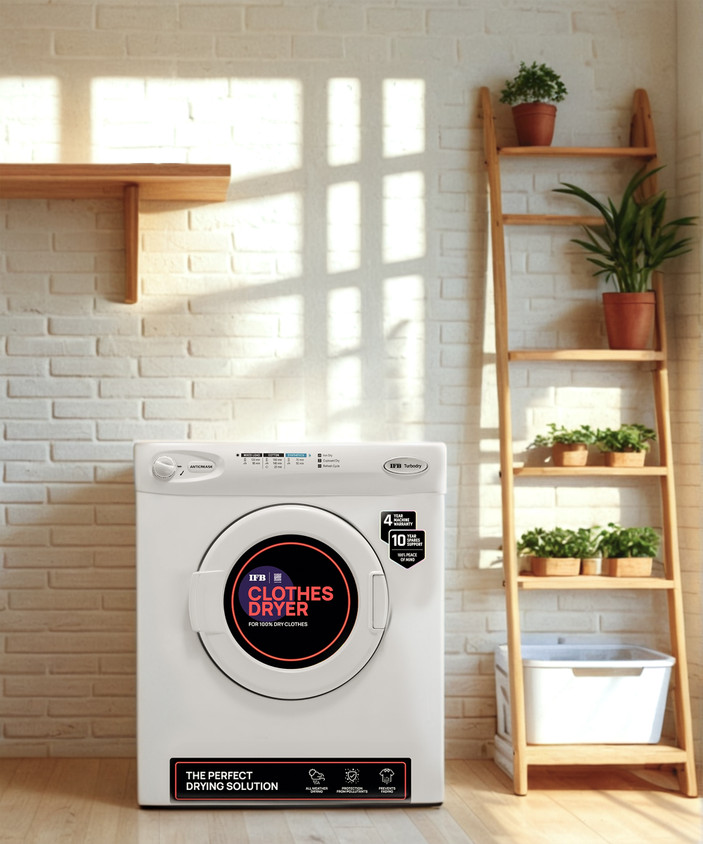 Upside Down Dryer On Wall IFB Kg With Dry Clothes Dryer With In