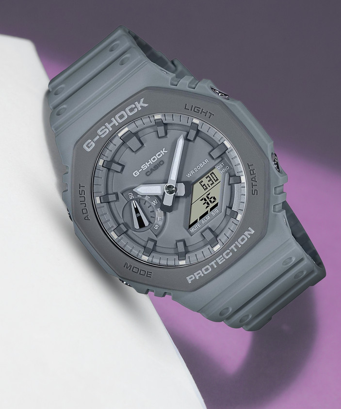 Shock Ga2110et Ga2110 Et G-Shock GA-2110ET Grey Casio Oak – Unisex