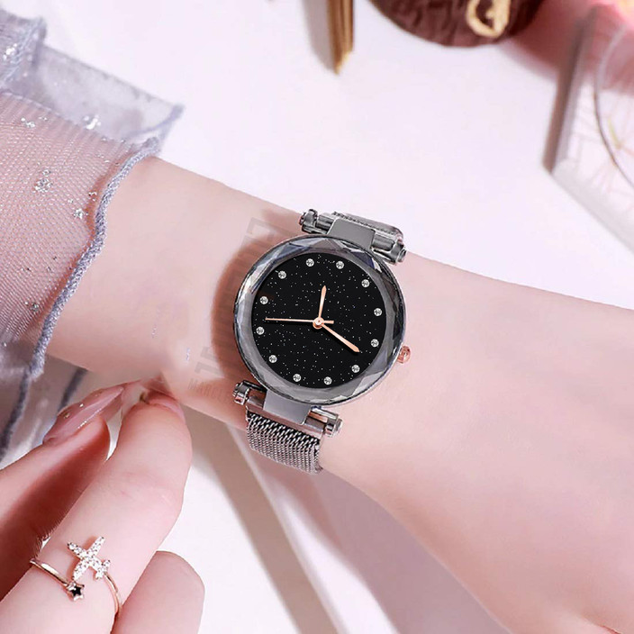 Silver Latest Hand Watch For Girl Duke Formal Analogue Silver