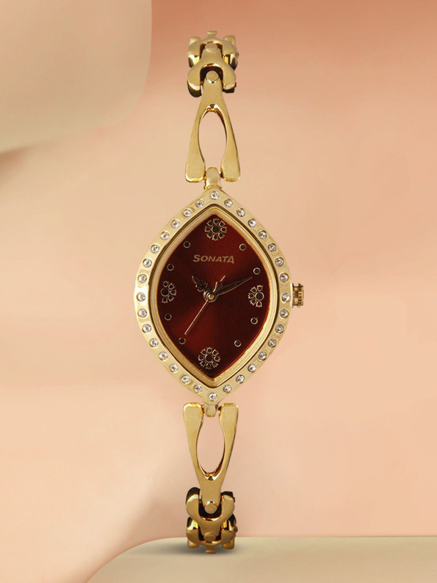 SONATA NP8149YM01 Wedding Collection Analog Watch For Women