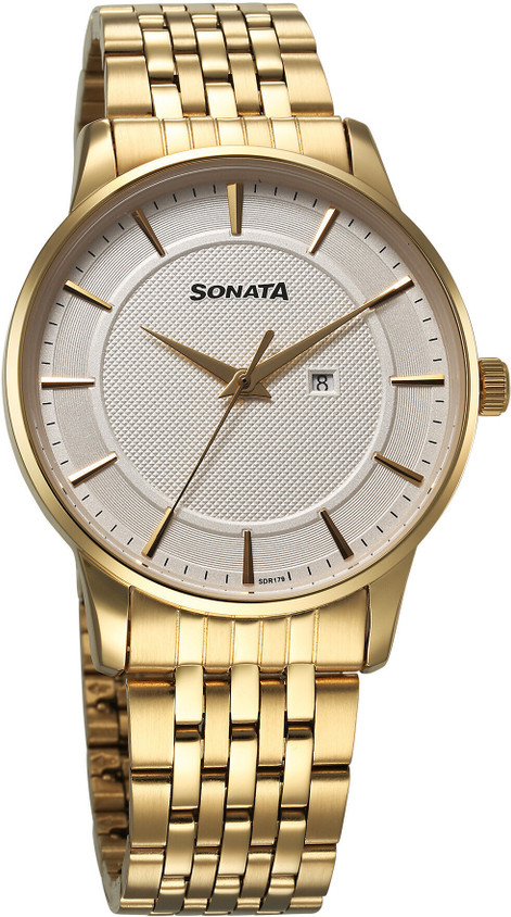 Golden Sonata Alarm Watch SONATA Grande A-Metal Festive Collection