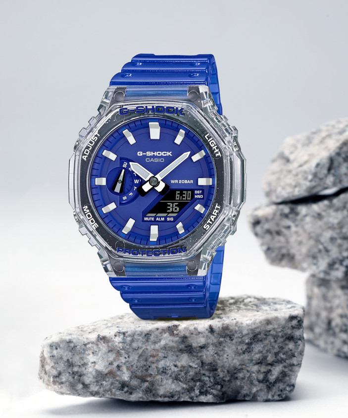 新品 G-SHOCK GA-2100HC-2AJF ANALOG-DIGITAL CASIO G-Shock Analog-Digital 'Blue' GA-2100HC-2A