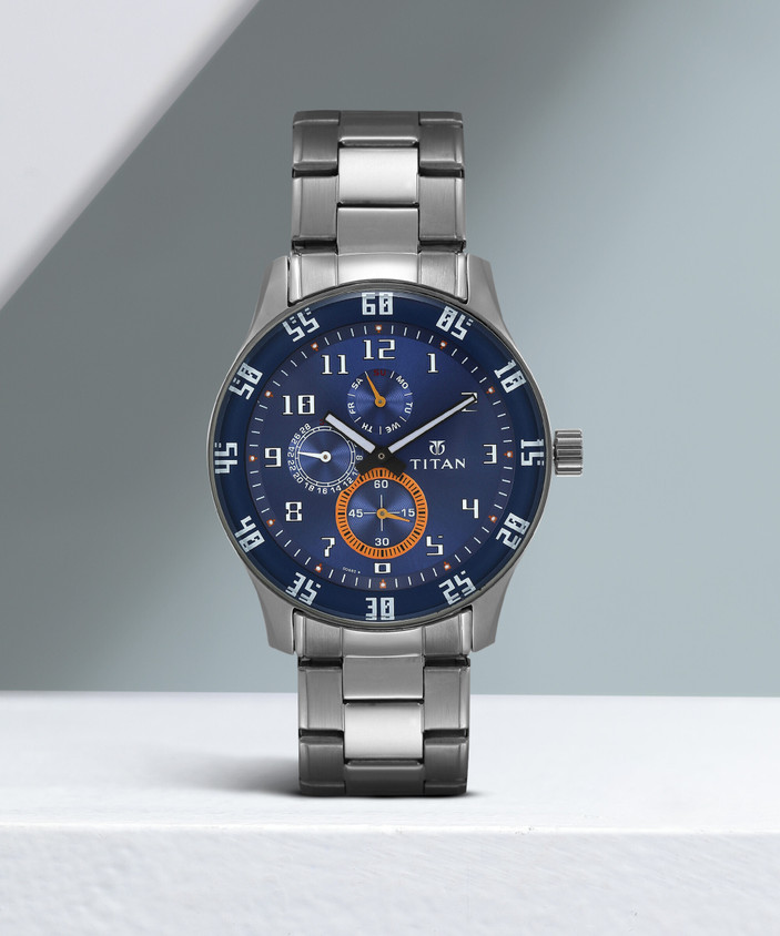 Titan Blue Dial Watch Indian Price Titan Octane Analog Watch For Men
