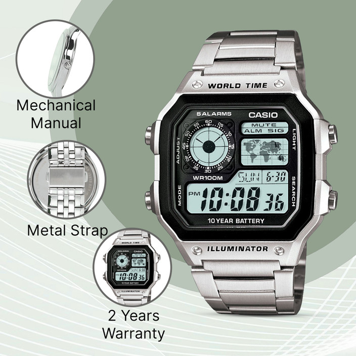 1200whd Casio Ae1200whd Precio CASIO AE-1200WHD-1AVDF Youth AE