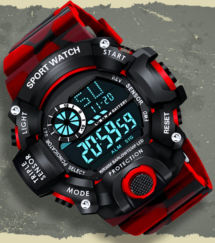 Digital Watch Stylish Watch Boys HALA G90 Digital Watch Multi