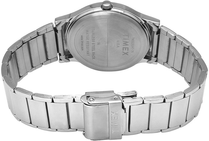 Steel Bracelet Watch Timex Watch Stainless Steel Back TIMEX Silver