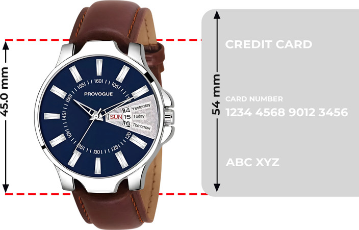PROVOGUE Basic Analog Watch for Men with Day and Date Display