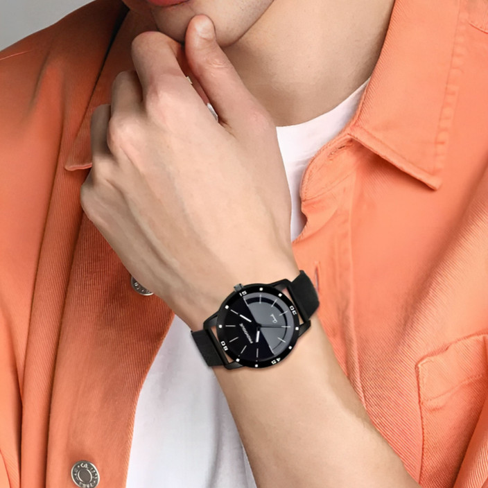 PROVOGUE wrist watches for men and boys Provogue Premium Quality All Black  Functioning Long Life quartz Analog Watch For Men