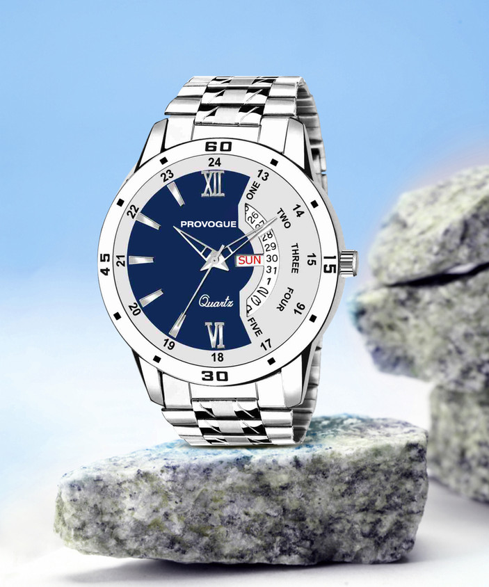 Analog Watch Provogue Watches Roman Eur Fob Black Stitch Buy