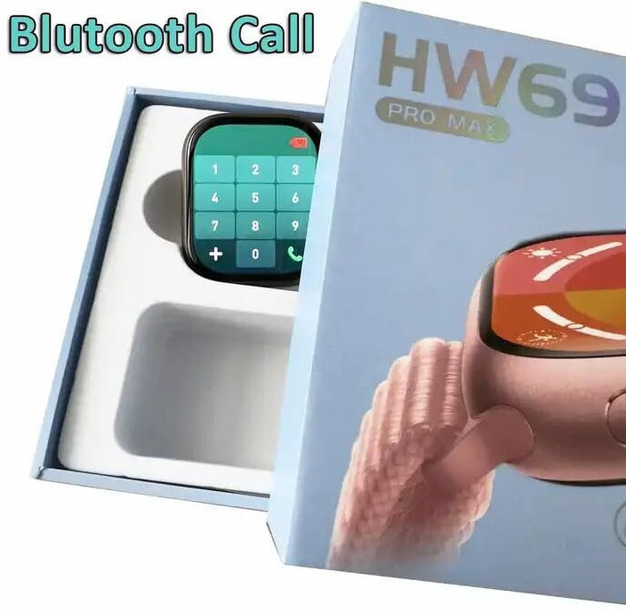 ☆Chat GPT☆【着信】スマートウォッチ(ピンク)HW69 PRO MAX ☆Chat GPT☆【着信】スマートウォッチ(ピンク)HW69 PRO MAX - 時計
