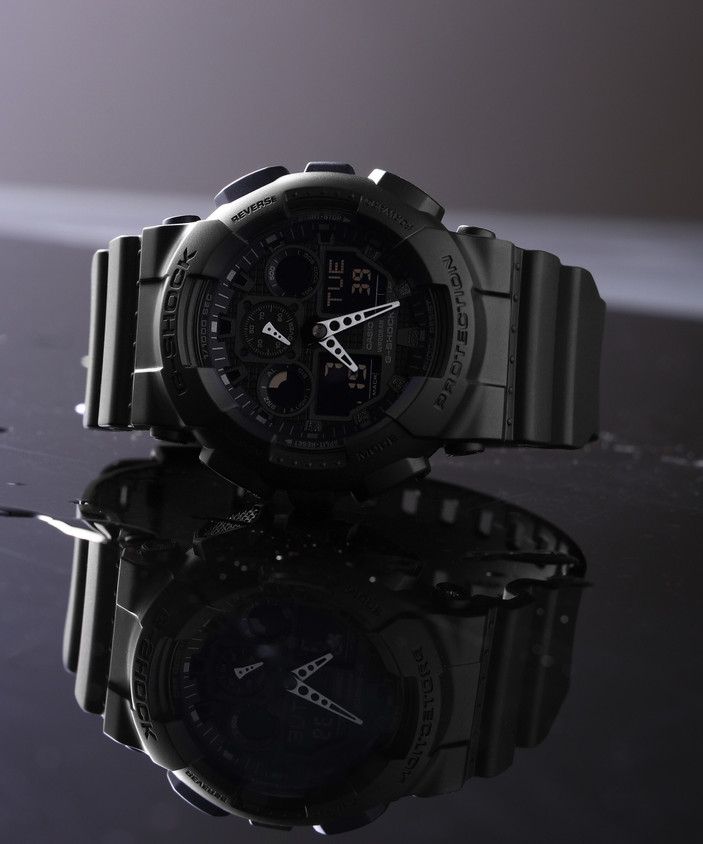 Watch Casio G Shock Matte Black CASIO GA-100-1A1DR G-SHOCK GA-100