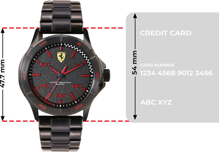 Chronograph Ferrari Uhren Amazon Ferrari Men's Forza Black Quartz