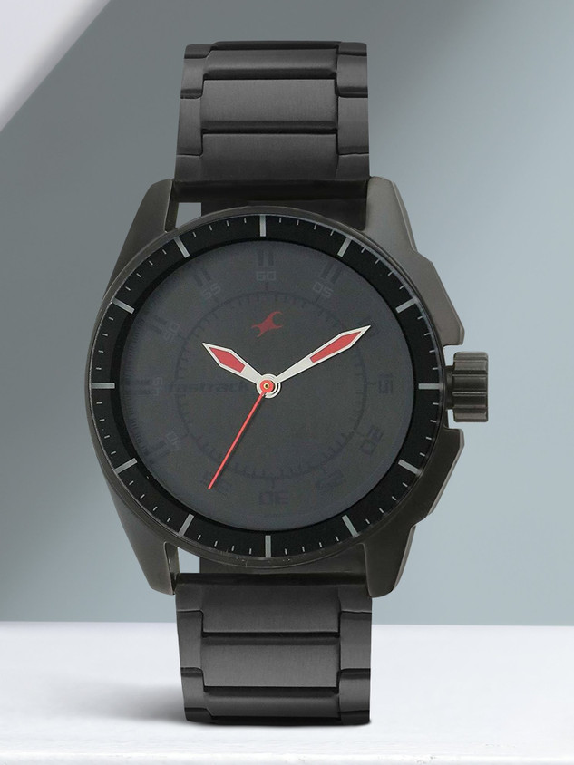 Fastrack Black Chain Watch For Men Fastrack Crush Quartz Analog