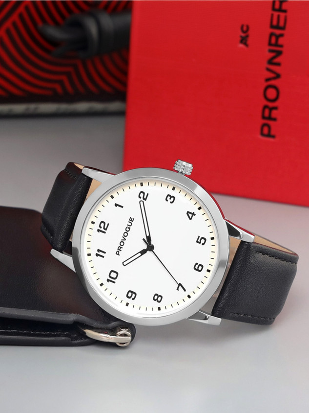 Leather Provogue Watch Amazon PROVOGUE Artificial Leatherette