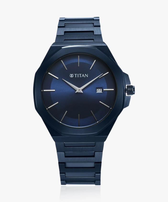Blue Dial Gents Titan Watch Price Titan Neo 1770SM03 Blue Men's