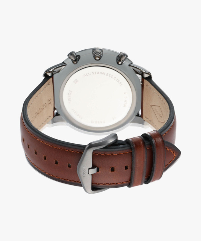 Fossil Fs5582 Neutra Chronograph Amber Leather Watch Ajio Fs5582