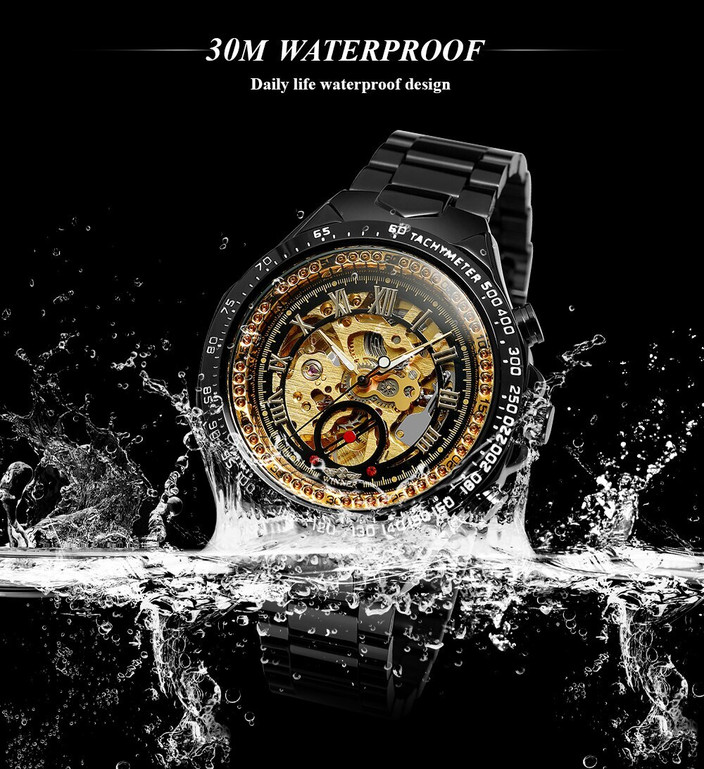 Quartz Vs Self Winding Wrist Watch Running On Pulse Forsining See - Main Image